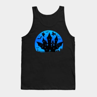 Spooky Moon Halloween Witch Monster Ghost Pumpkin 18 Tank Top